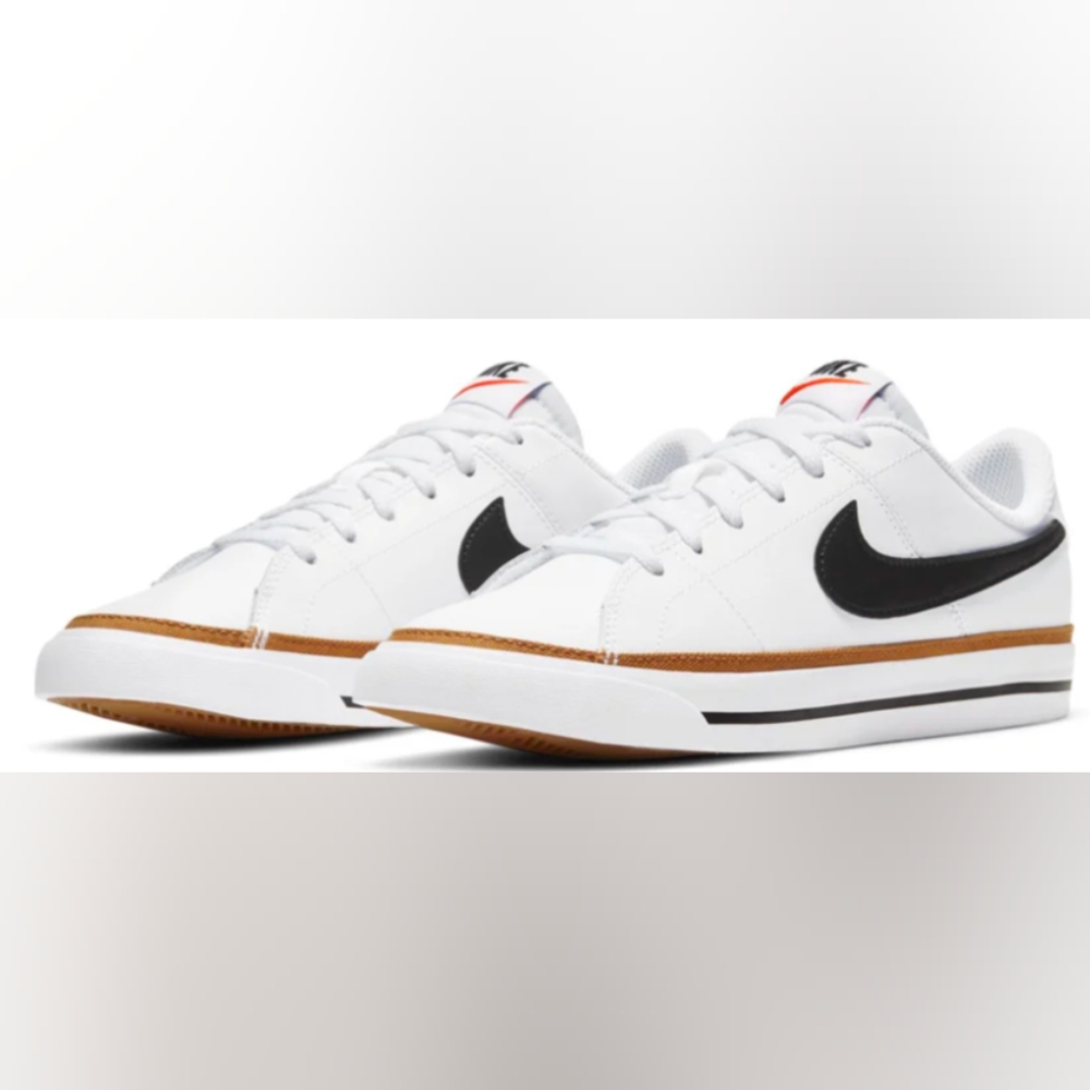 Nike Court Legacy 'White Black Desert Orchard' GS Size 5.5Y NWOT MSRP $65 - Picture 1 of 11